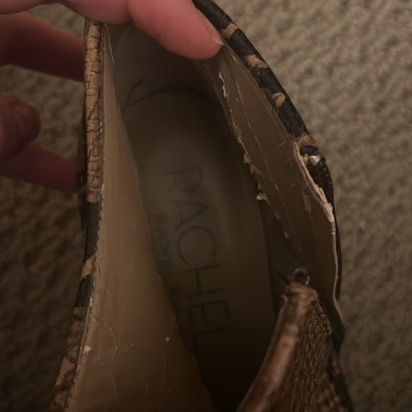 Snake Print Booties sz 8.5 - Picture 9 of 9